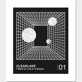 Clearlake / Minimalist Graphic Design Fan Artwork Posters and Art